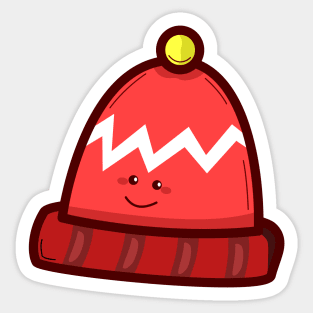 Cute Warm Cap Sticker